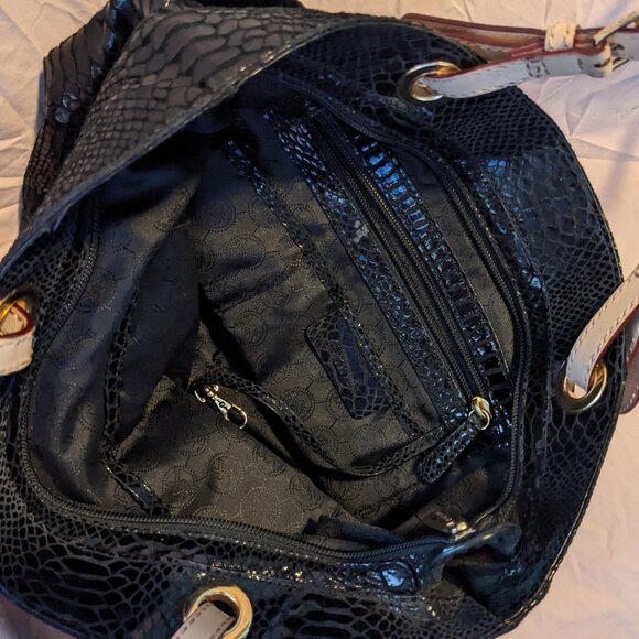 Michael Kors Jet Set Black Sequin Tote Very Nice - Picture 3 of 3